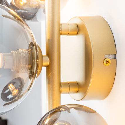 Brilagi - LED Wall light MILLA 3xG9/3W/230V gold/smoky