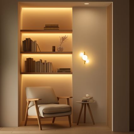 Brilagi - LED Wall light MILLA 3xG9/3W/230V gold/white