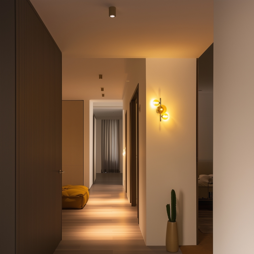 Brilagi - LED Wall light MILLA 3xG9/3W/230V shiny chrome/gold