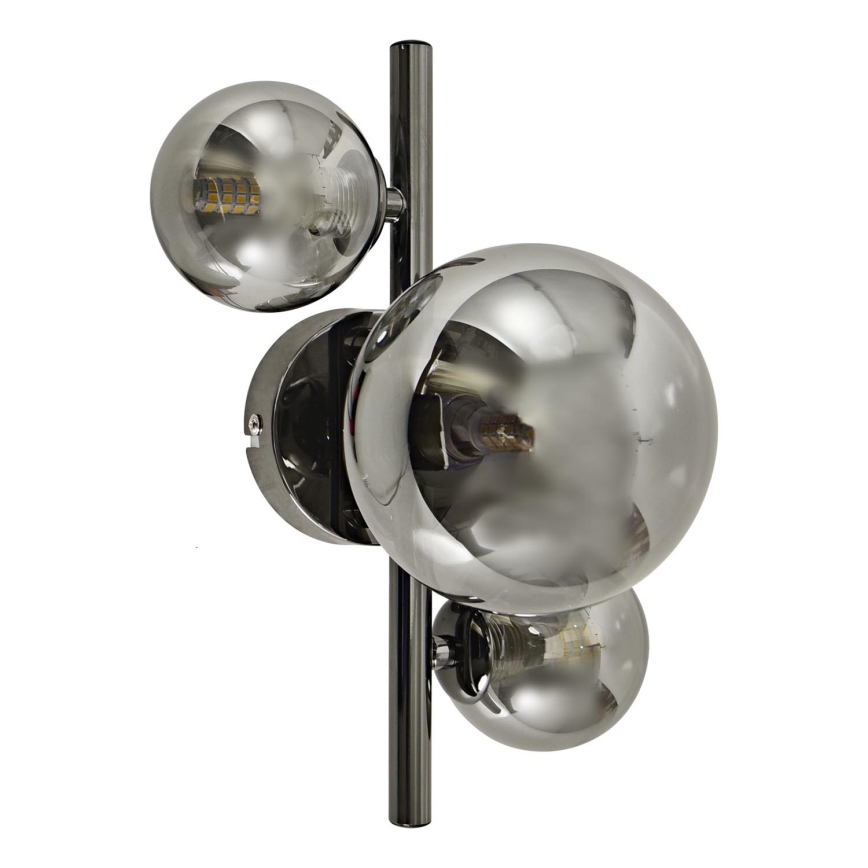 Brilagi - LED Wall light MILLA 3xG9/3W/230V shiny chrome/smoky