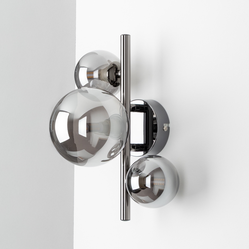 Brilagi - LED Wall light MILLA 3xG9/3W/230V shiny chrome/smoky