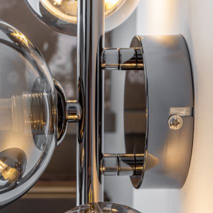 Brilagi - LED Wall light MILLA 3xG9/3W/230V shiny chrome/smoky