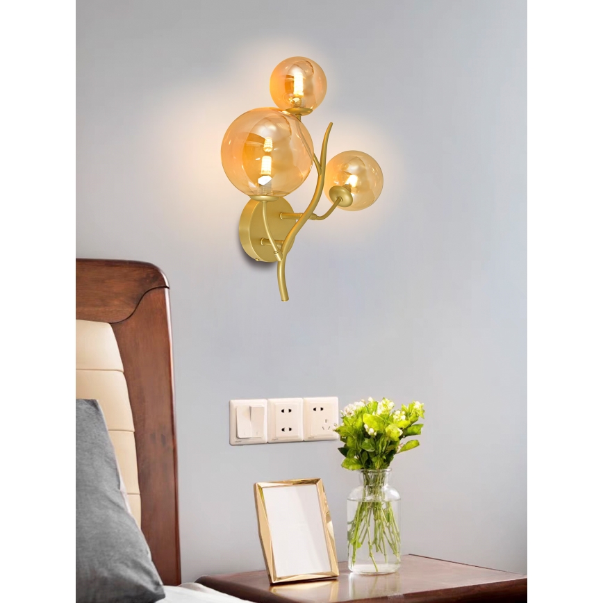 Brilagi - LED Wall light MISTEL 3xG9/3W/230V gold