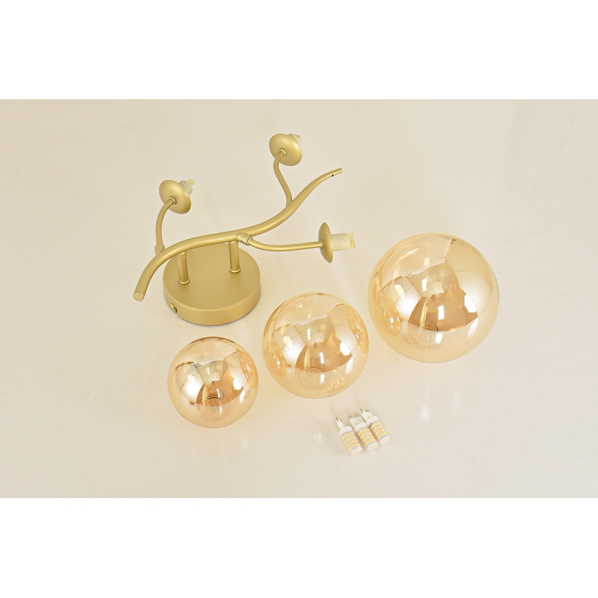 Brilagi - LED Wall light MISTEL 3xG9/3W/230V gold