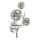 Brilagi - LED Wall light MISTEL 3xG9/3W/230V shiny chrome/smoky