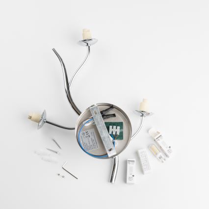 Brilagi - LED Wall light MISTEL 3xG9/3W/230V shiny chrome/smoky