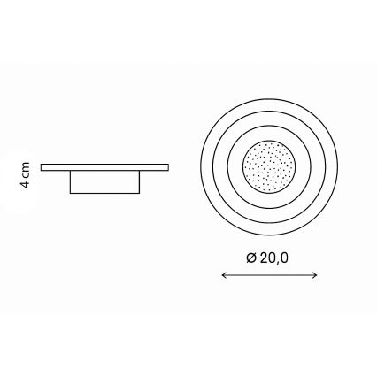 Brilagi - LED Wall light MODERN MINI LED/29W/230V 3000/4000/6000K