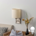 BRILAGI - LED Wall Light NUBILA 1xE27/60W/230V matte chrome/cream
