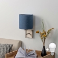 BRILAGI - LED Wall Light NUBILA 1xE27/60W/230V matte chrome/dark blue
