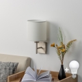 BRILAGI - LED Wall Light NUBILA 1xE27/60W/230V matte chrome/white