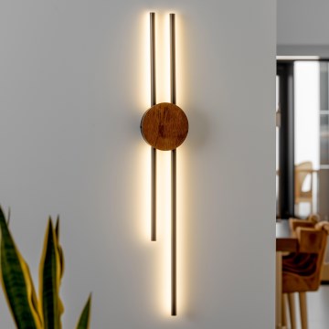Brilagi - LED Wall light WOODY COLLINE LED/15W/230V 80 cm oak cherry