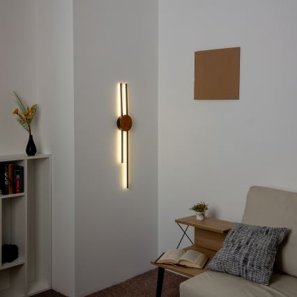 Brilagi - LED Wall light WOODY COLLINE LED/15W/230V 80 cm oak cherry