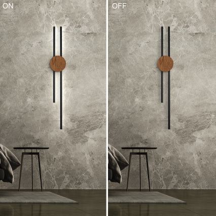Brilagi - LED Wall light WOODY COLLINE LED/15W/230V 80 cm oak cherry