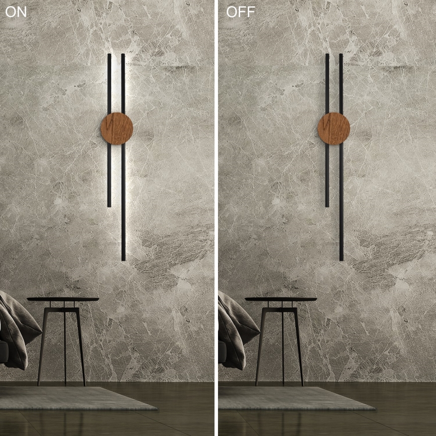 Brilagi - LED Wall light WOODY COLLINE LED/15W/230V 80 cm oak cherry
