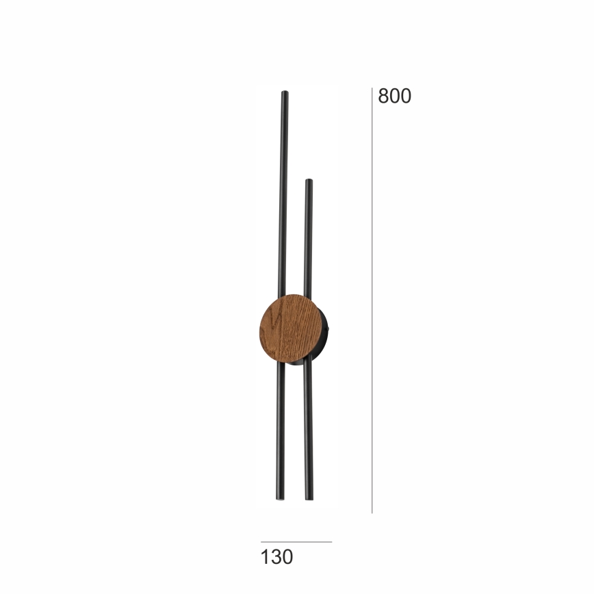 Brilagi - LED Wall light WOODY COLLINE LED/15W/230V 80 cm oak cherry