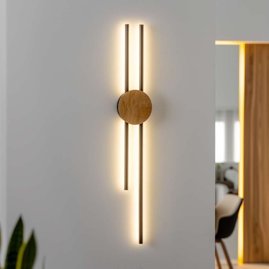 Brilagi - LED Wall light WOODY COLLINE LED/15W/230V 80 cm oak