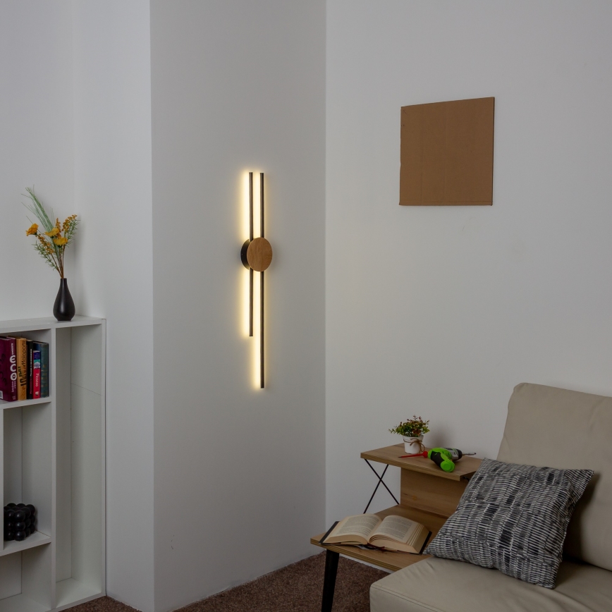 Brilagi - LED Wall light WOODY COLLINE LED/15W/230V 80 cm oak