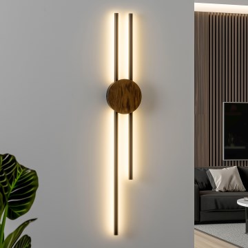 Brilagi - LED Wall light WOODY COLLINE LED/15W/230V 80 cm oak walnut