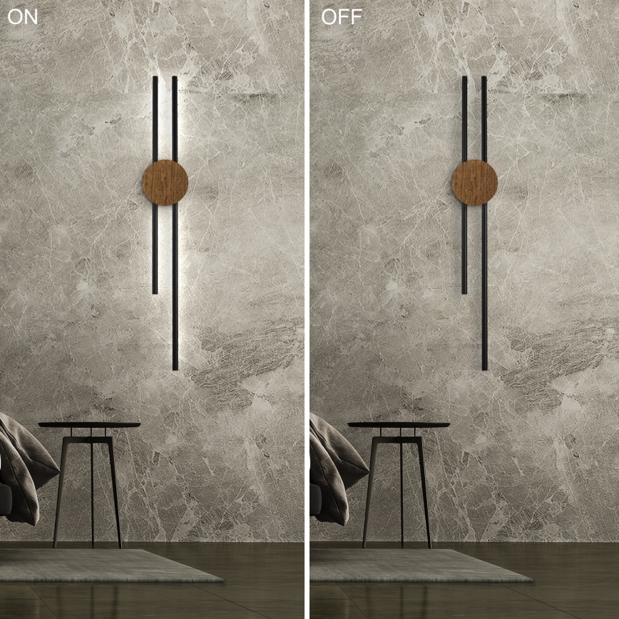 Brilagi - LED Wall light WOODY COLLINE LED/15W/230V 80 cm oak walnut