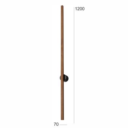 Brilagi - LED Wall light WOODY LINE LED/12W/230V 120 cm oak cherry