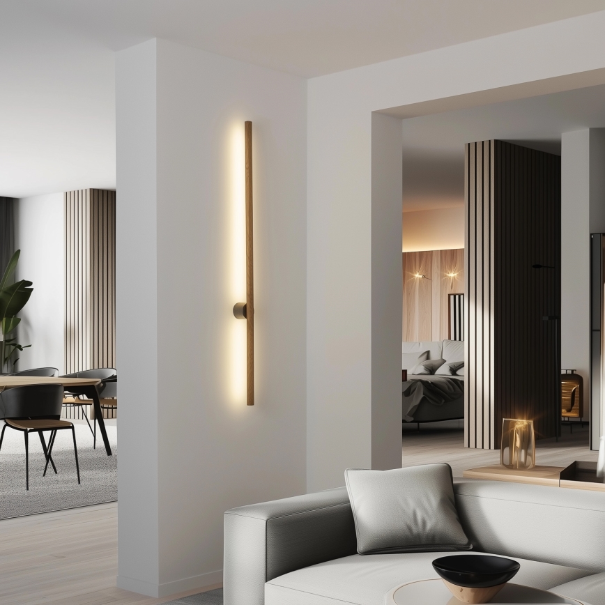 Brilagi - LED Wall light WOODY LINE LED/12W/230V 120 cm oak walnut