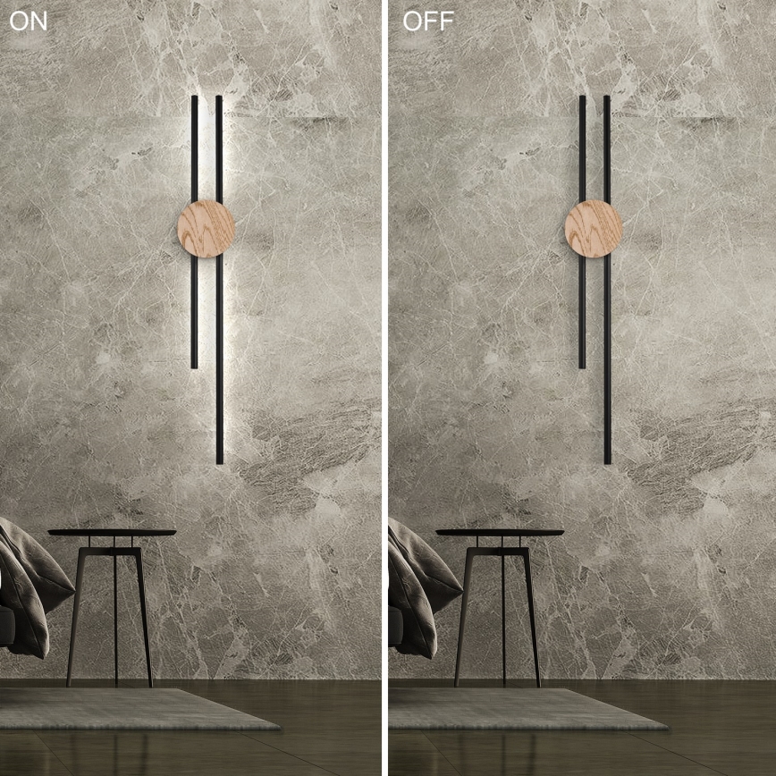 Brilagi - LED Wall light WOODY LINE LED/12W/230V 120 cm oak walnut