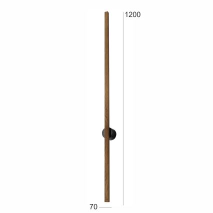 Brilagi - LED Wall light WOODY LINE LED/12W/230V 120 cm oak walnut