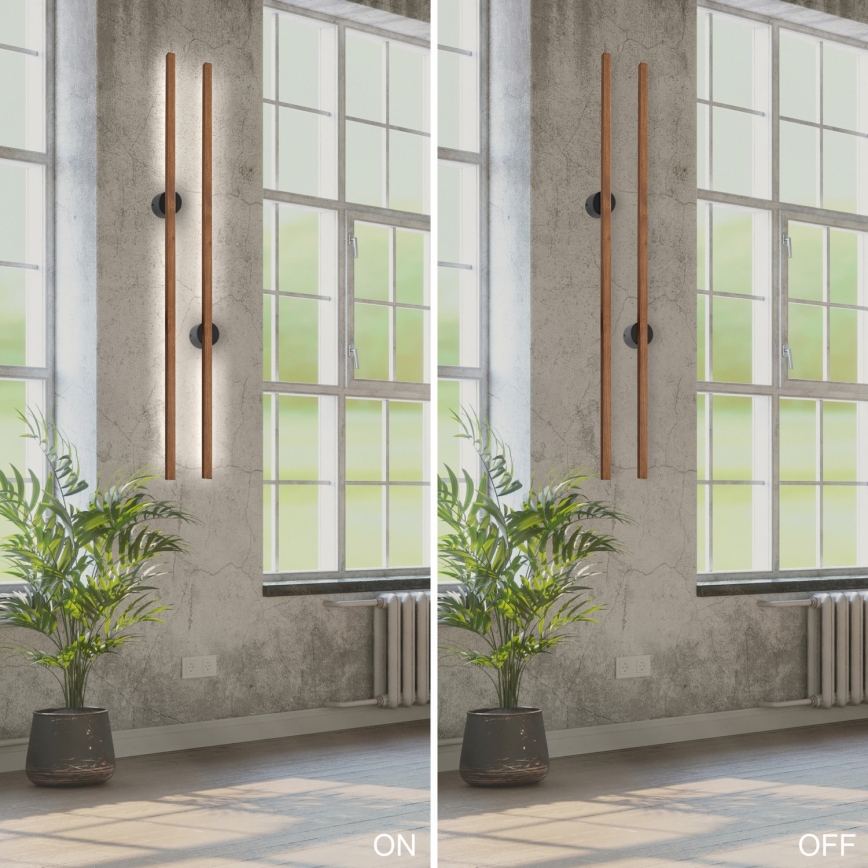 Brilagi - LED Wall Light WOODY LINE LED/7W/230V 4000K 60 cm Oak Cherry