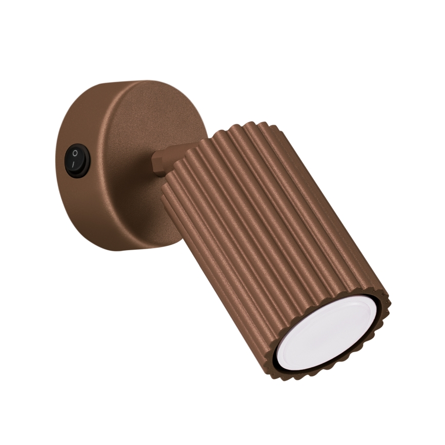 Brilagi - LED wall-mounted spotlight CRESTO 1xGU10/10W/230V brown
