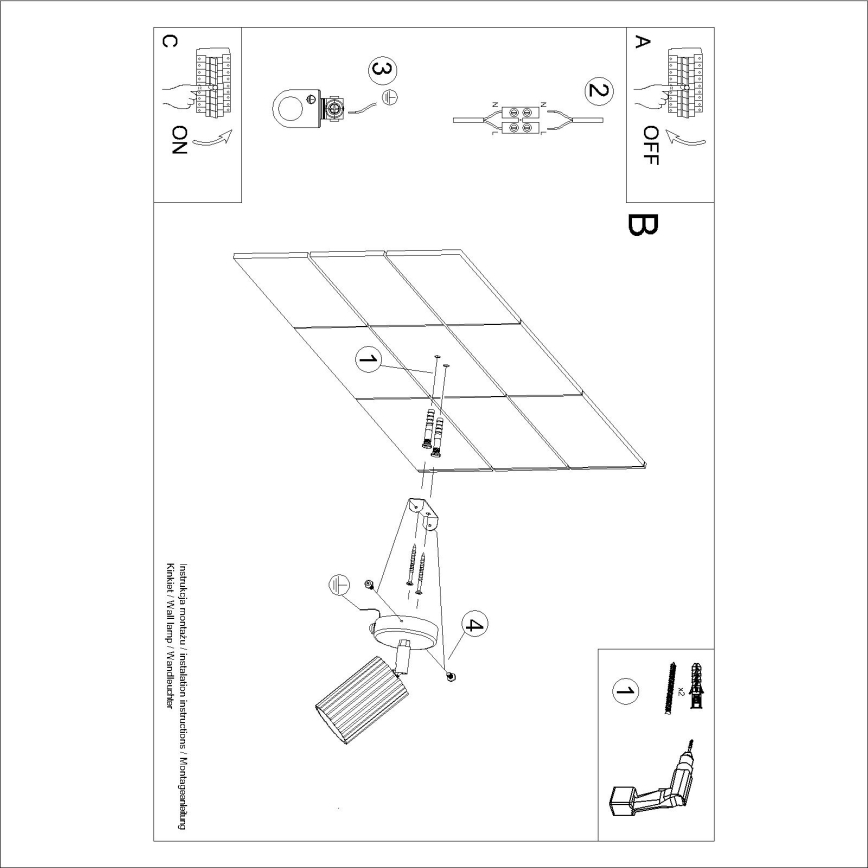 BRILAGI - LED Wall-mounted spotlight CRESTO 1xGU10/10W/230V orange