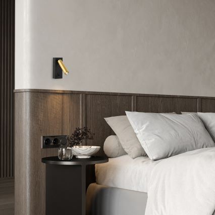 Brilagi - LED Wall spotlight MAYA 1xG9/7W/230V black/gold