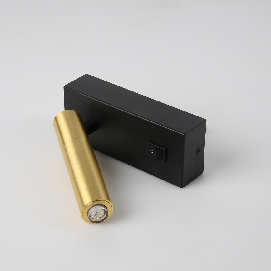 Brilagi - LED Wall spotlight MAYA 1xG9/7W/230V black/gold