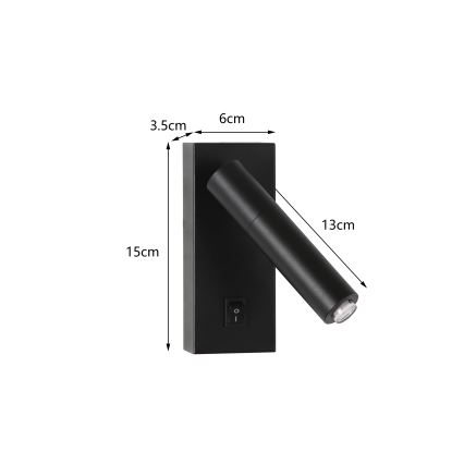 Brilagi - LED Wall spotlight MAYA 1xG9/7W/230V black