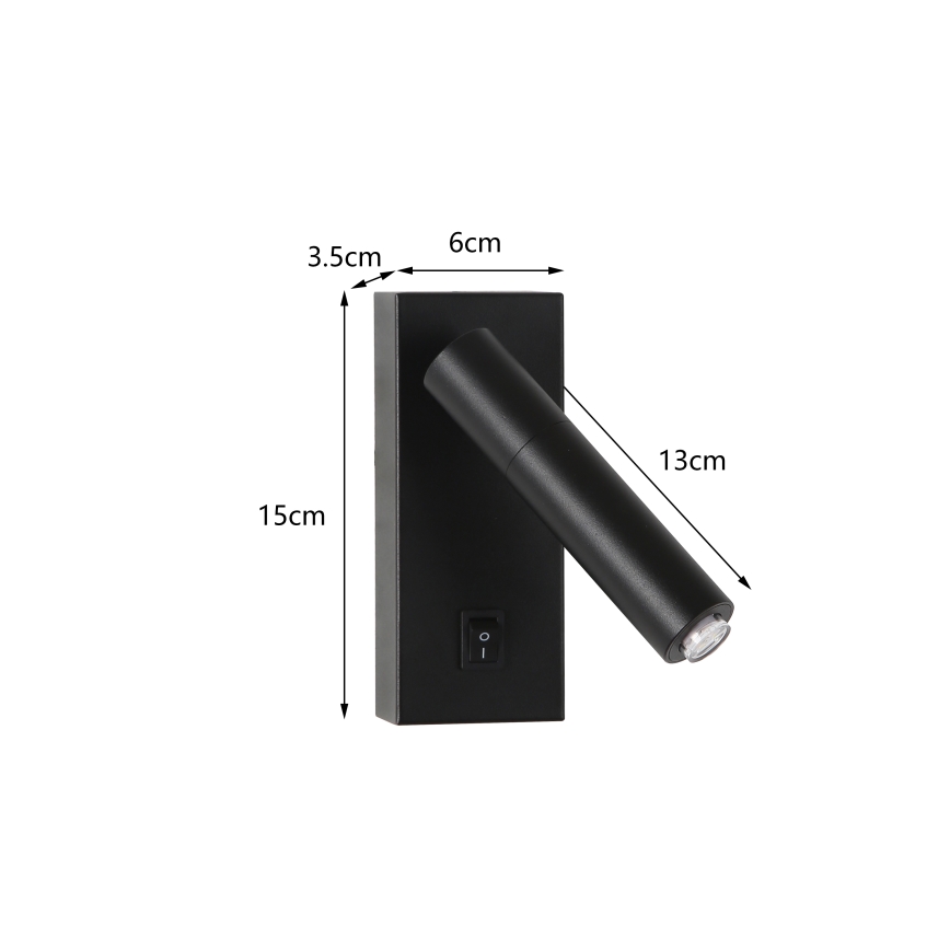 Brilagi - LED Wall spotlight MAYA 1xG9/7W/230V black