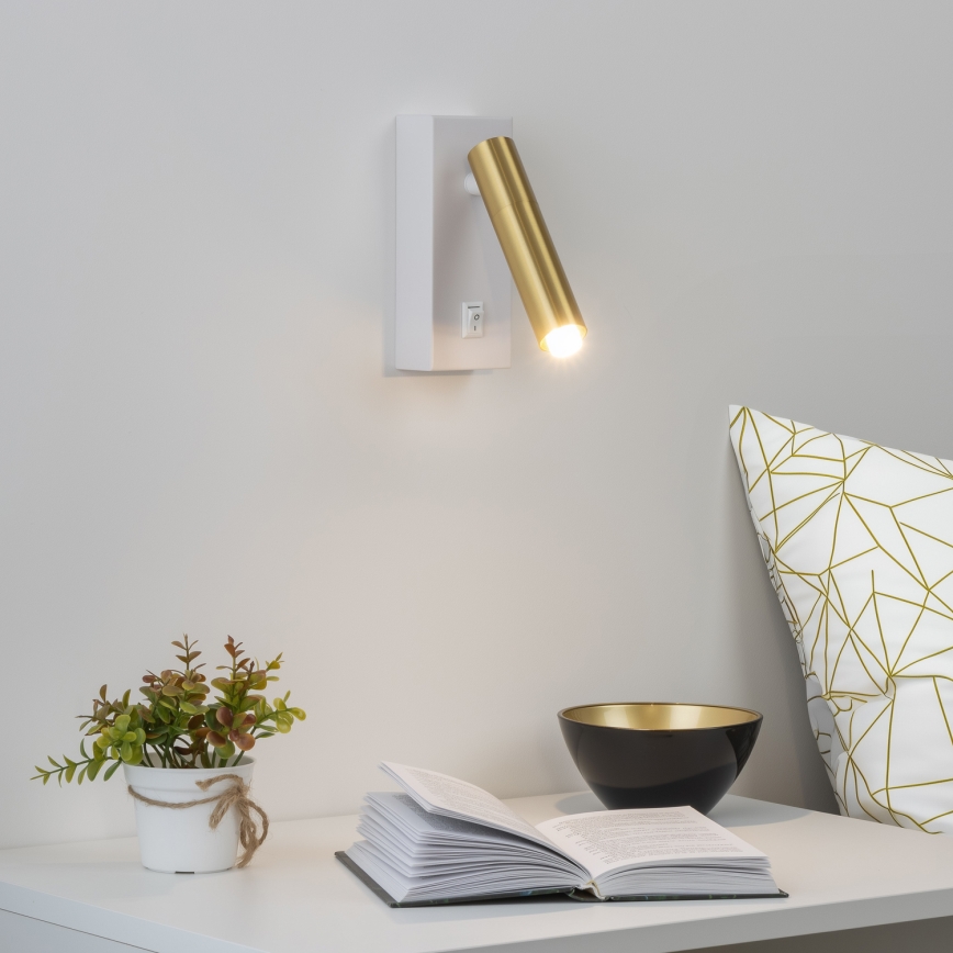 Brilagi - LED Wall spotlight MAYA 1xG9/7W/230V white/gold