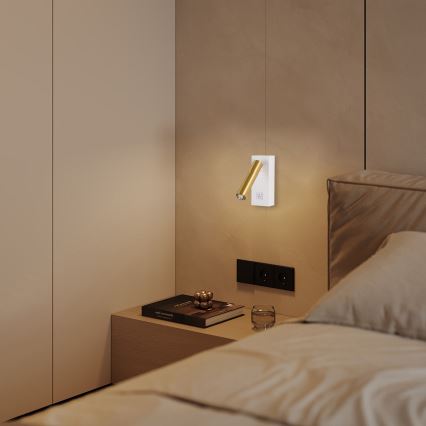 Brilagi - LED Wall spotlight MAYA 1xG9/7W/230V white/gold
