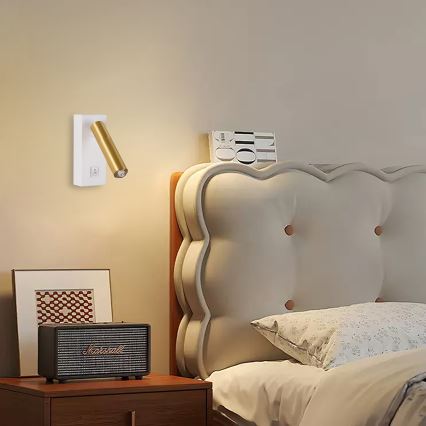Brilagi - LED Wall spotlight MAYA 1xG9/7W/230V white/gold