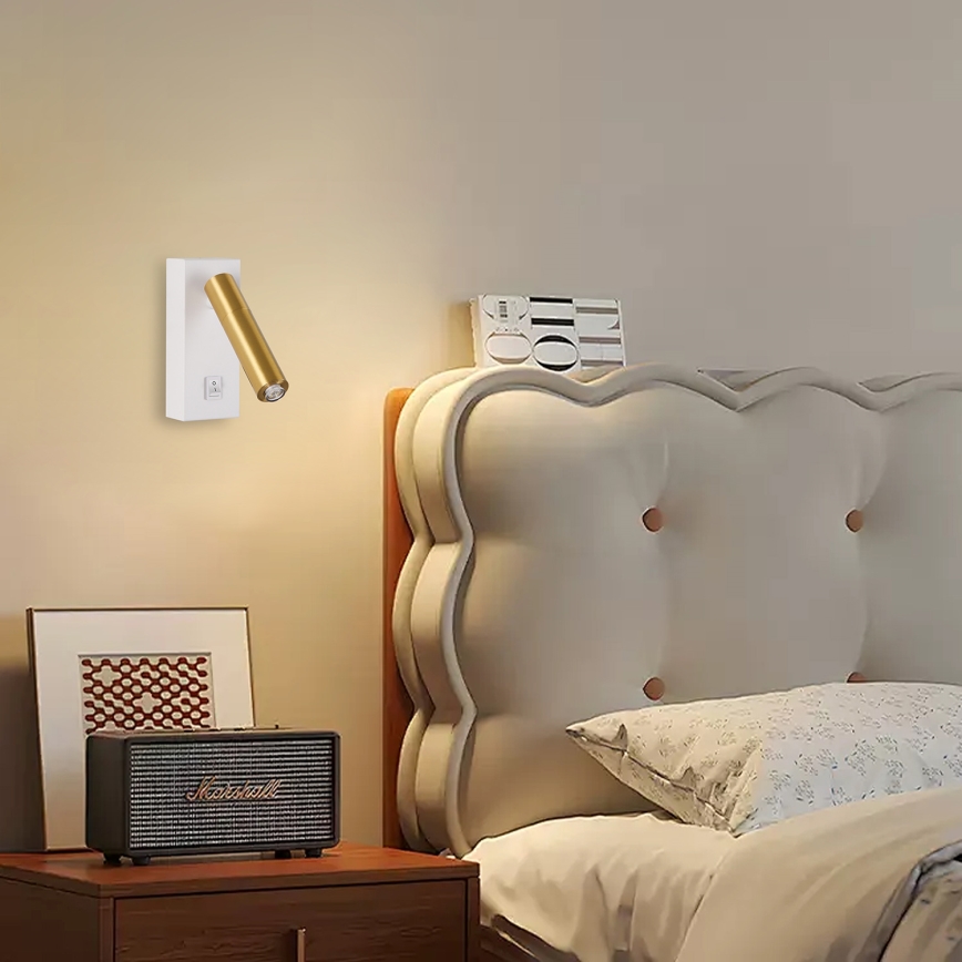 Brilagi - LED Wall spotlight MAYA 1xG9/7W/230V white/gold