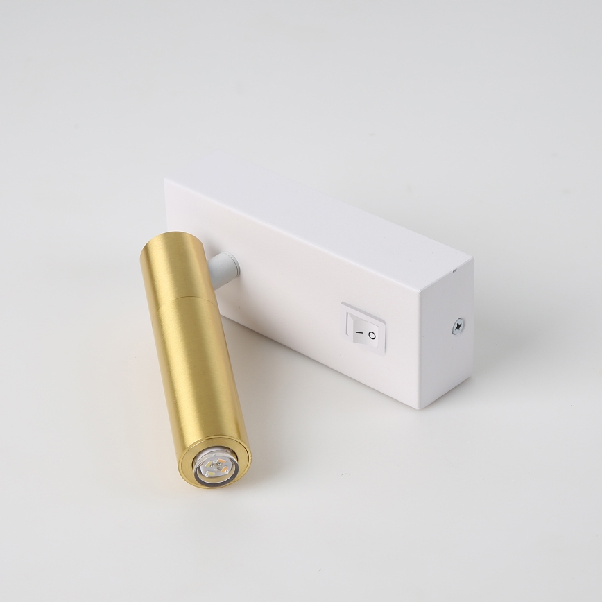 Brilagi - LED Wall spotlight MAYA 1xG9/7W/230V white/gold