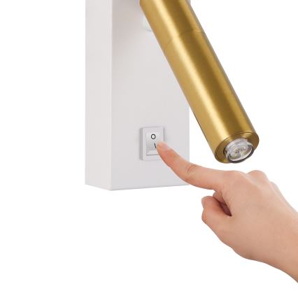 Brilagi - LED Wall spotlight MAYA 1xG9/7W/230V white/gold