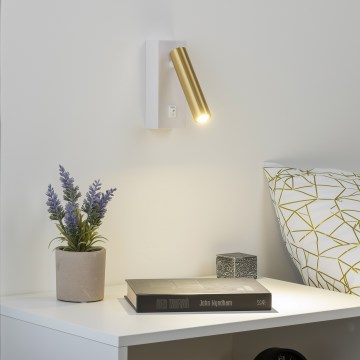 Brilagi - LED Wall spotlight MAYA LED/3W/230V 4000K white/gold