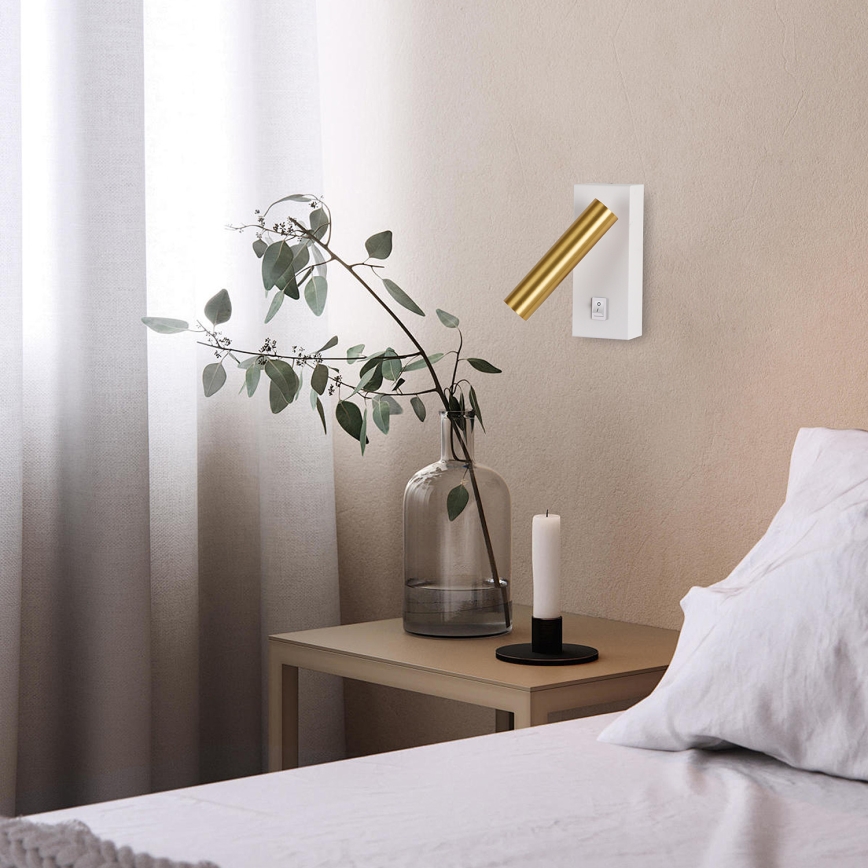 Brilagi - LED Wall spotlight MAYA LED/3W/230V 4000K white/gold