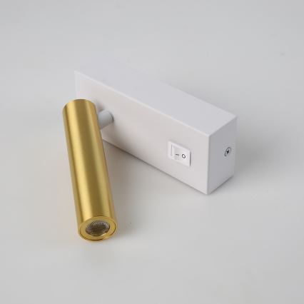 Brilagi - LED Wall spotlight MAYA LED/3W/230V 4000K white/gold