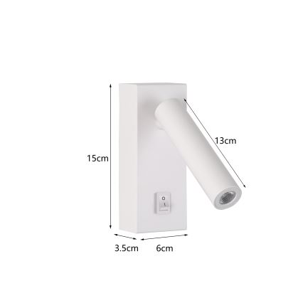 Brilagi - LED Wall spotlight MAYA LED/3W/230V 4000K white