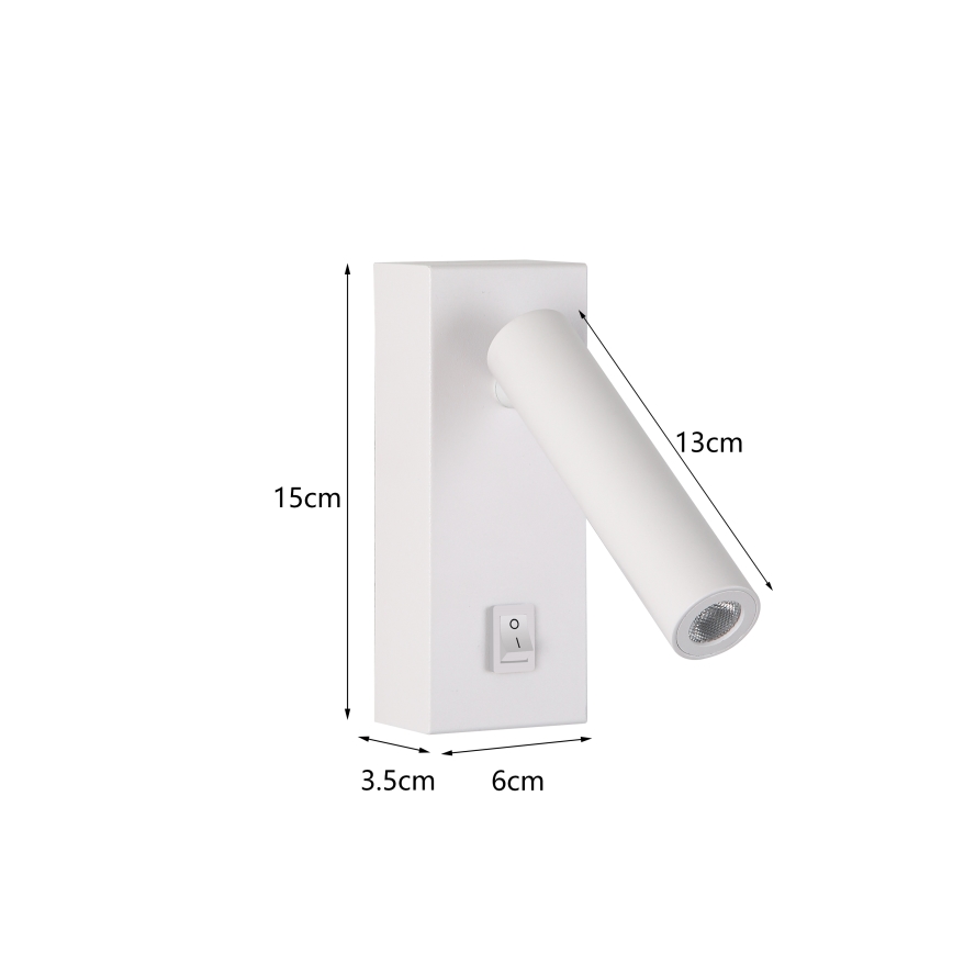Brilagi - LED Wall spotlight MAYA LED/3W/230V 4000K white