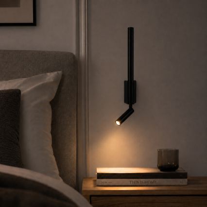 BRILAGI - LED Wall Spotlight VIXON LED/3W/230V + LED/5W black CRI 90
