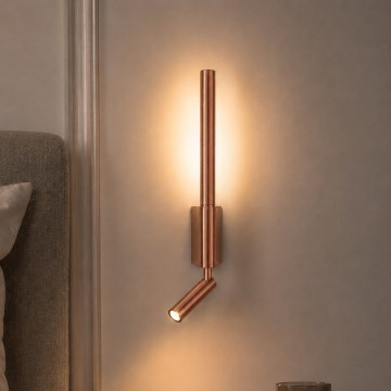 BRILAGI - LED Wall Spotlight VIXON LED/3W/230V + LED/5W bronze CRI 90