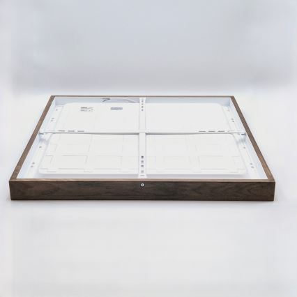 Brilagi - LED Bathroom Ceiling Light WOODY FRAME LED/50W/230V 60x60 cm IP44 Oak/Walnut