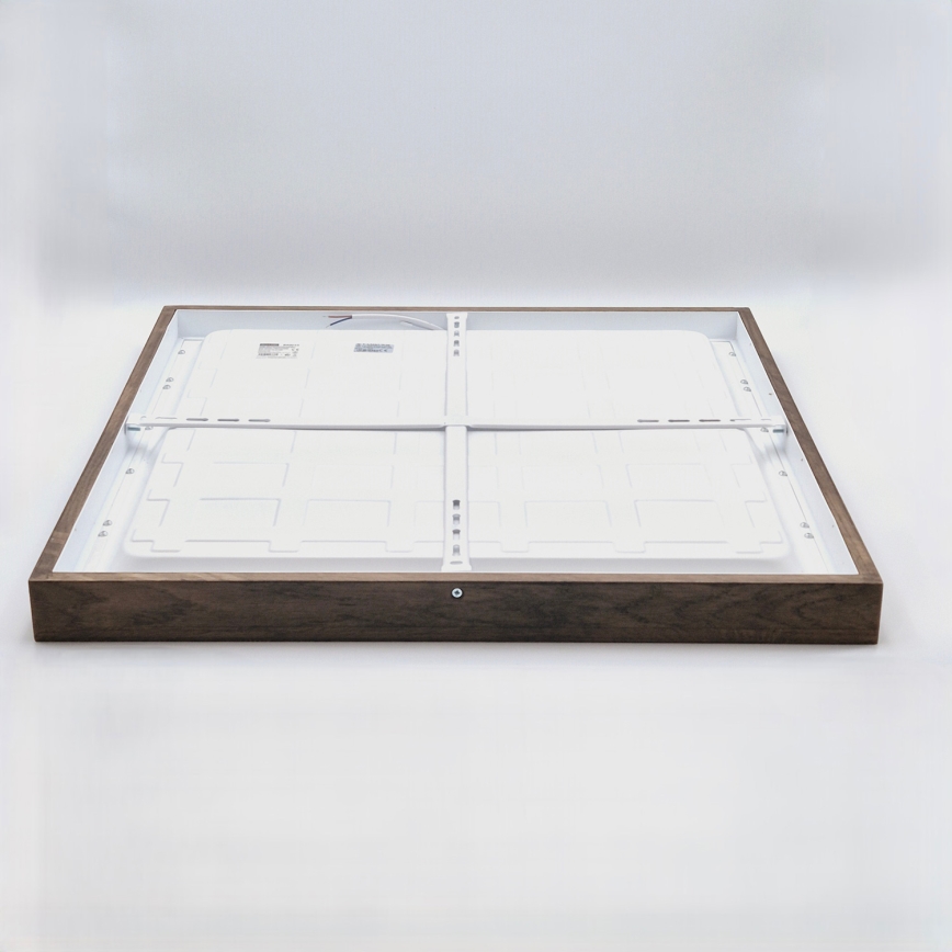 Brilagi - LED Bathroom Ceiling Light WOODY FRAME LED/50W/230V 60x60 cm IP44 Oak/Walnut