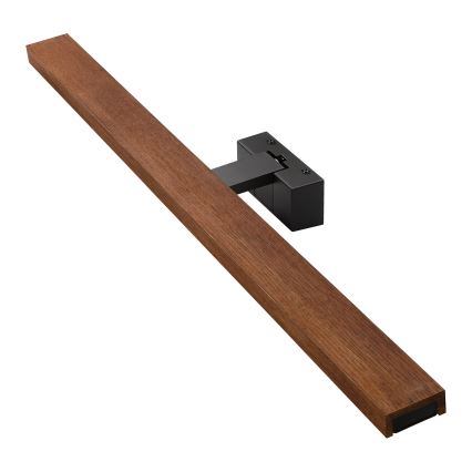 Brilagi - WOODY MIRROR 3-in-1 LED Bathroom Mirror Light LED/15W/230V 80 cm IP44 black/cherry oak